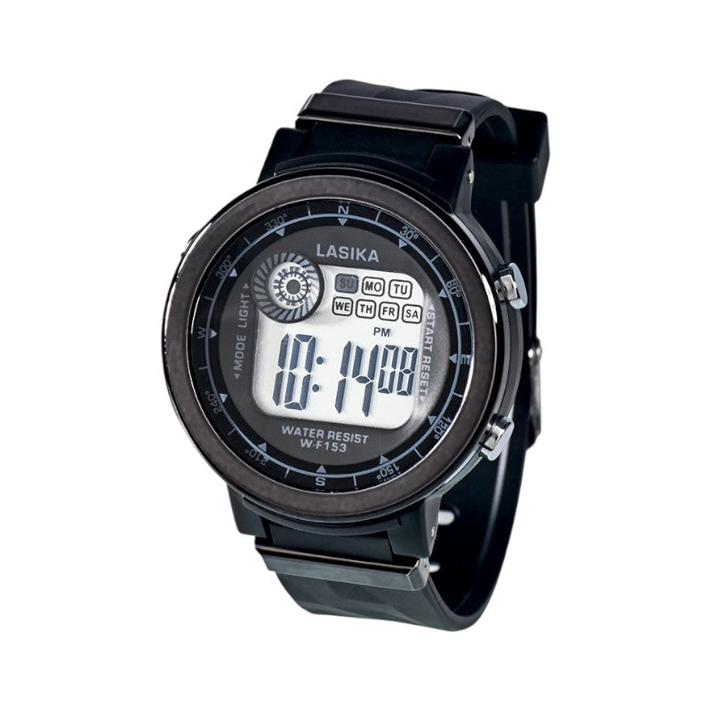 Ψηφιακό ρολόι χειρός - WF153 - Lasika - 115150 - Black/Black