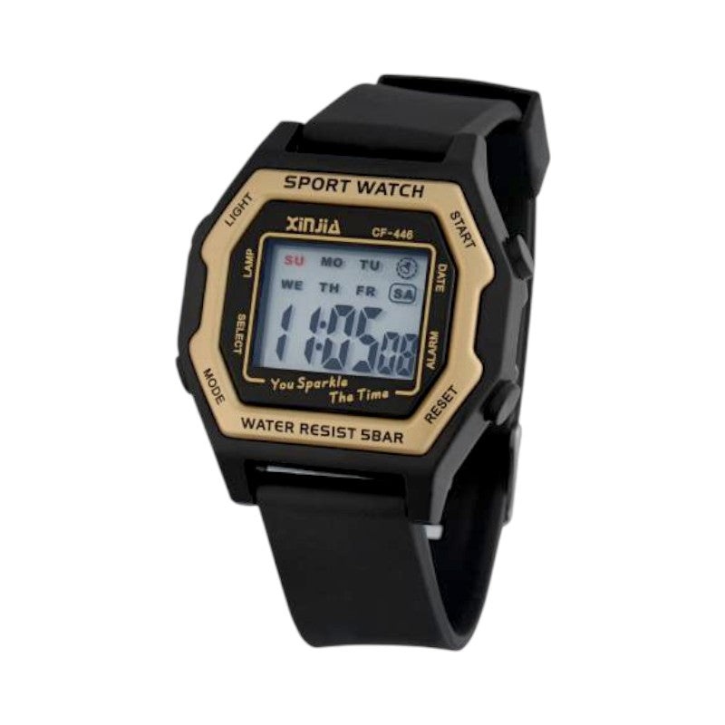 Ψηφιακό ρολόι χειρός - CF446 - 115163 - Black/Gold