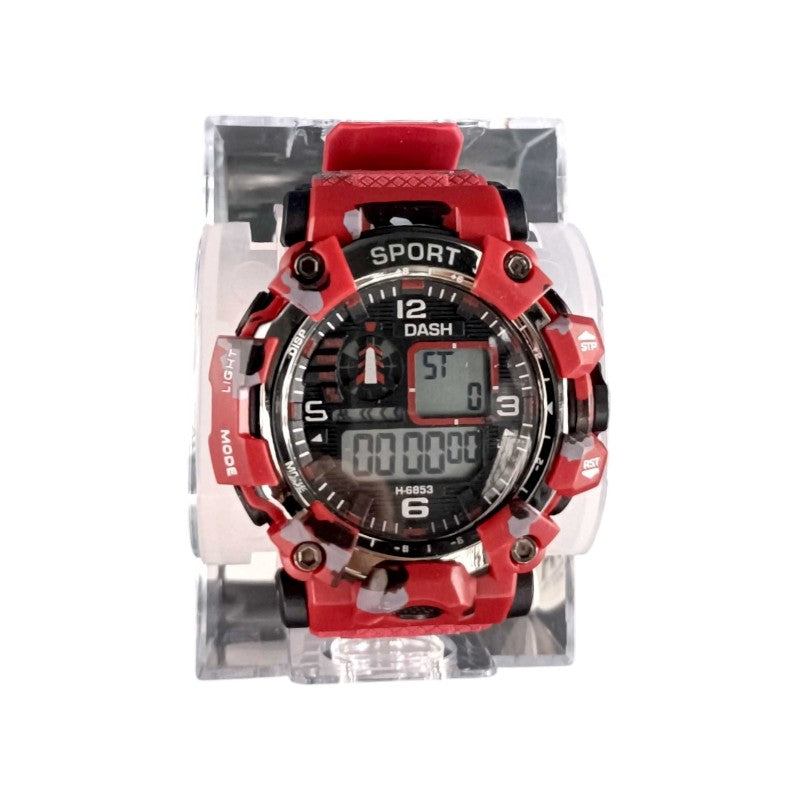 Ψηφιακό ρολόι χειρός - H-6853 - Dash - 115173 - Red