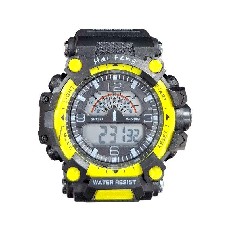 Ψηφιακό ρολόι χειρός - SH9918 - 115186 - Black/Yellow