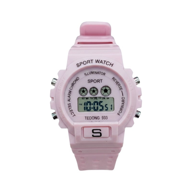 Ψηφιακό ρολόι χειρός - 933 - 115193 - Pink