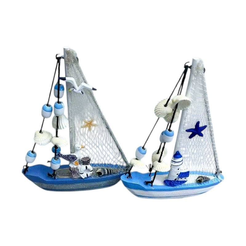 Διακοσμητικό Souvenir Καραβάκι - Σετ 2 τεμάχια - L2026-34CD - 125566