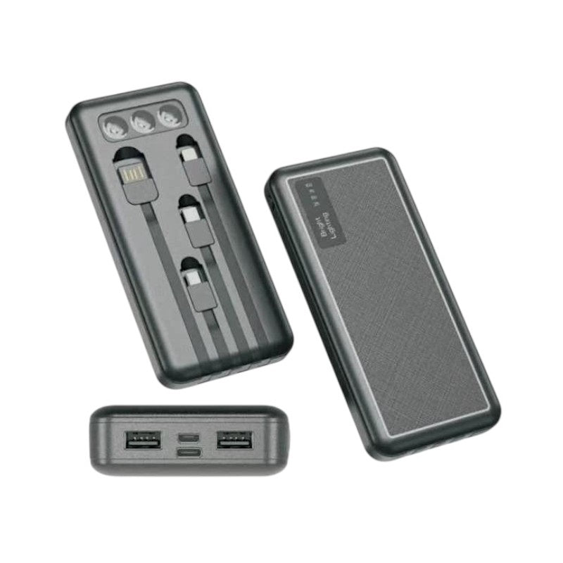 Powerbank - 4 in 1 - 10.000mAh - YZB0817 - 208173 - Black