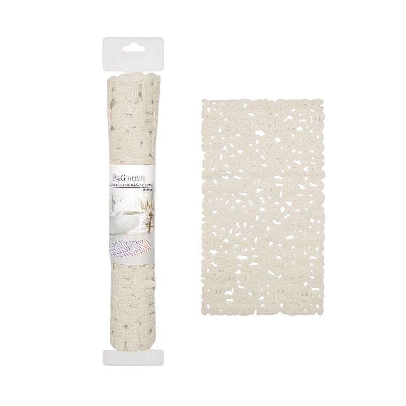 Αντιολισθητικό πατάκι μπάνιου - M0832 - 36x66cm - Beige - 21075