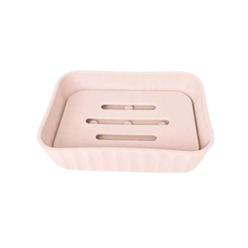 Σαπουνοθήκες μπάνιου πλαστικές - Σετ 9pcs - Light Pink - 21640