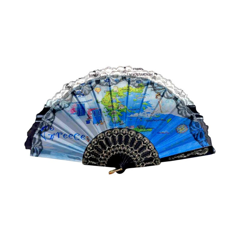 Βεντάλια χειρός Souvenir - Σετ 12 τεμάχια - Greece - 216459