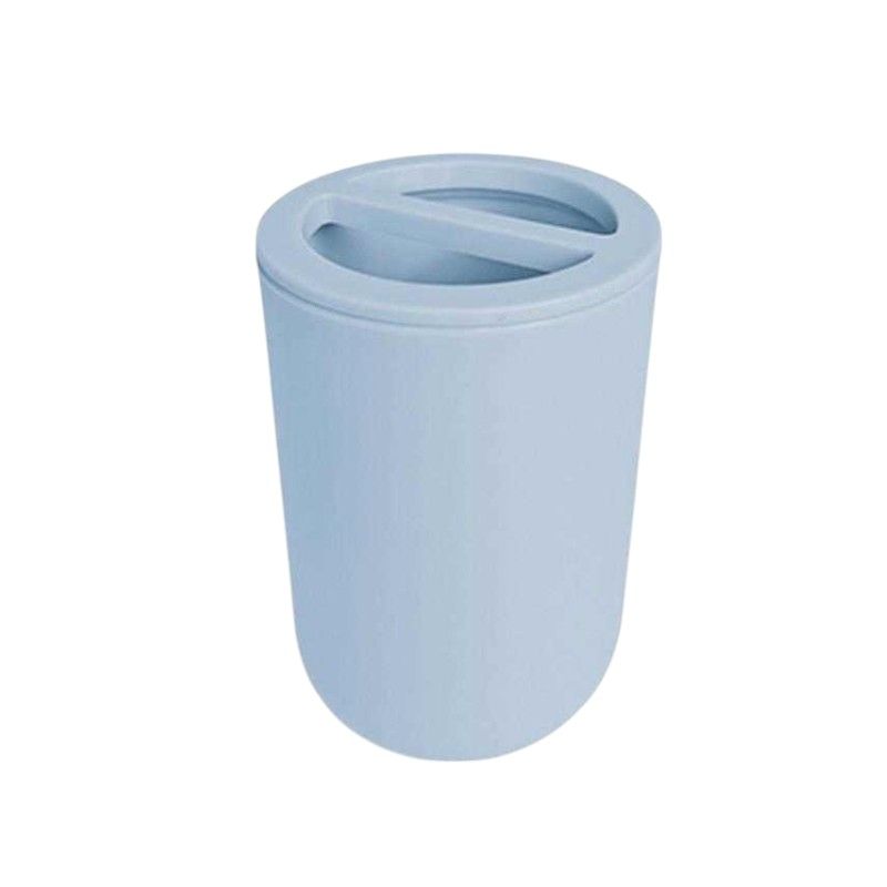 Θήκες οδοντόβουρτσας πλαστικές σε σετ 5Χ - Light Blue - 21680
