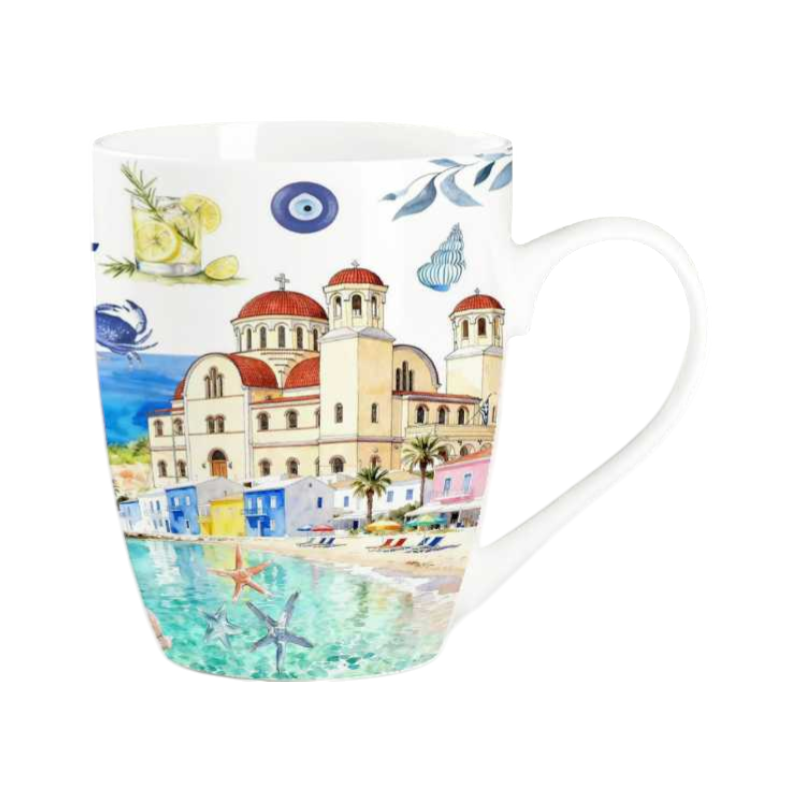 Σετ κεραμική κούπα Souvenir - 12pcs - Paralia - 224110