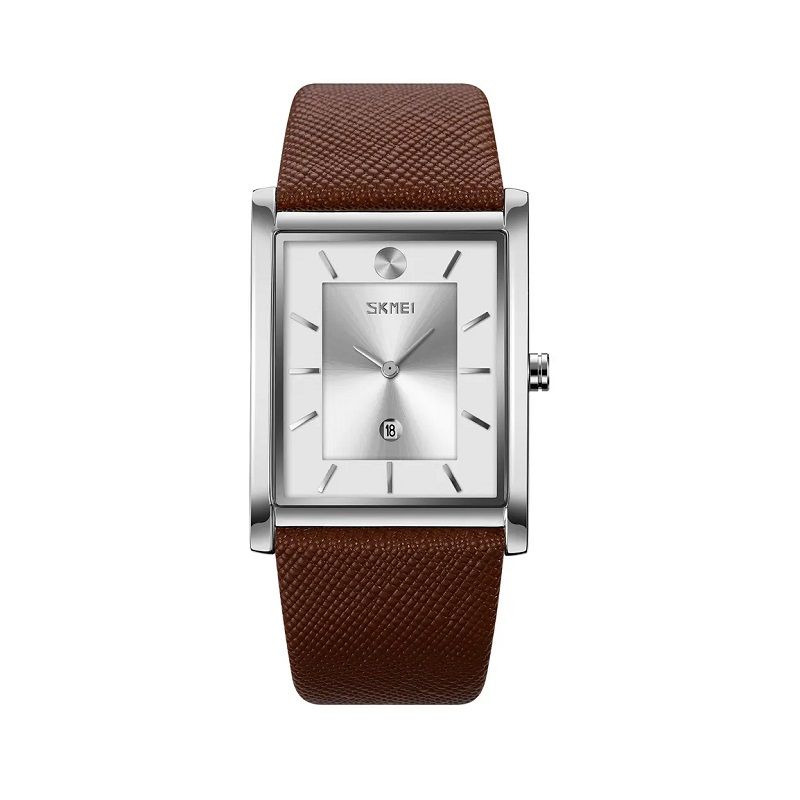 Αναλογικό ρολόι χειρός - Skmei - 9256 - Brown/Silver