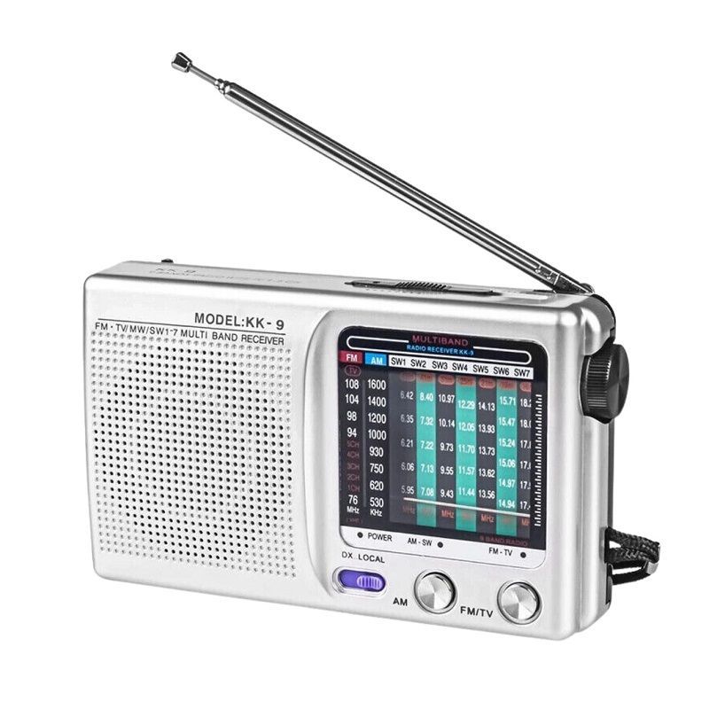 Φορητό ραδιόφωνο μπαταρίας - KK9 - 837096 - Silver