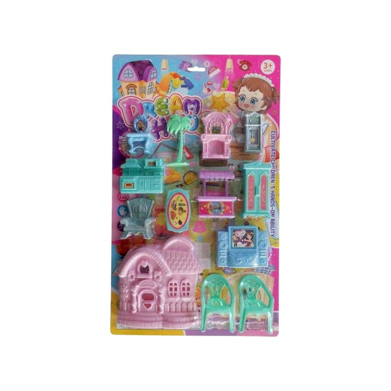 Σετ αξεσουάρ για κουκλόσπιτο mini - J790C - 502192