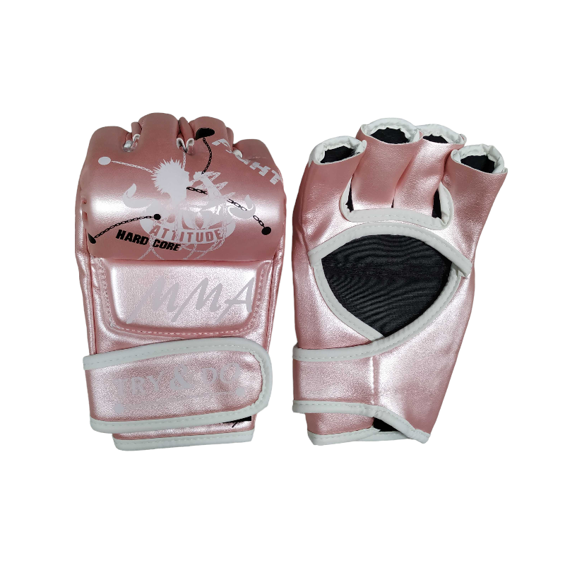 Γάντια πυγμαχίας κοφτά - M.M.A - 556713 - Pink