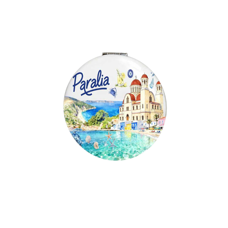 Καθρέπτης τσέπης Souvenir - Σετ 12pcs - Paralia - 7*7*3cm - 871831