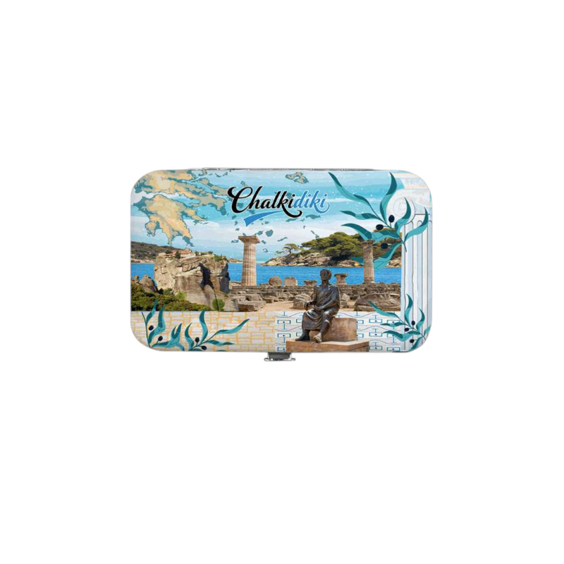 Σετ 12Χ - Κασετίνα περιποιήσης νυχιών σε θήκη Souvenir - Chalkidiki - 871863