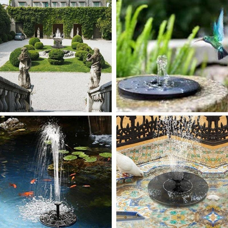 Ηλιακό Σιντριβάνι Quick Fountain με Φωτοβολταϊκό Πάνελ – 5 Ακροφύσια Ψεκασμού