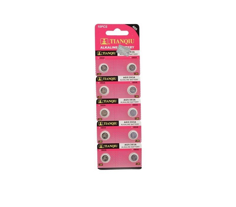 Αλκαλικές μπαταρίες - AG5/393A - 1.55V - 10pcs - 681057